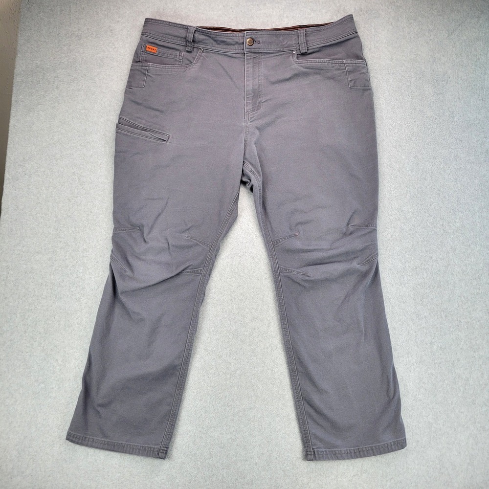 Brunt Work Pants Mens Fit 40x28 Gray Canvas Utility Trousers Tool Pocket